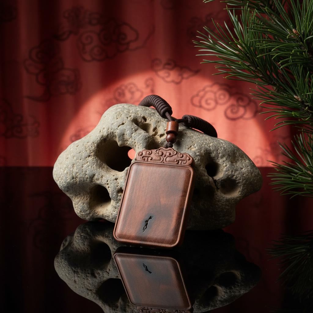 Home Thunder-struck wood,Taoism,Protection,All-natural,Pendant
