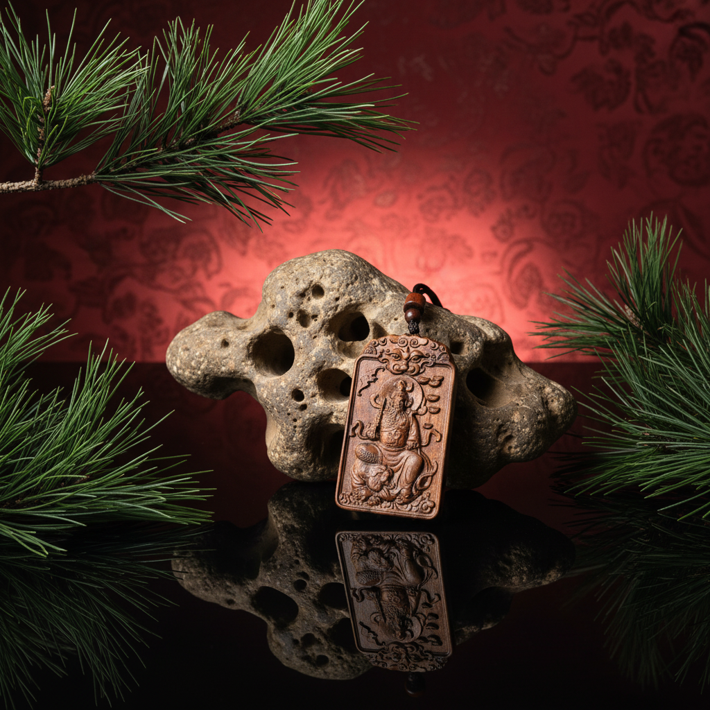 Home Thunder-struck wood,Taoism,Protection,All-natural,Pendant